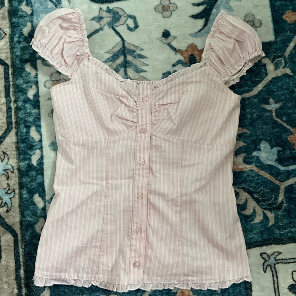 On/Off-the-Shoulder Ruffle Trim Top